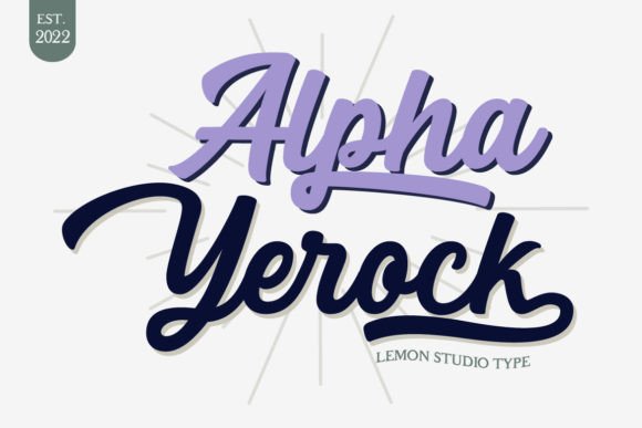 Alpha Yerock: The Bold Script Typeface for Modern Web Design