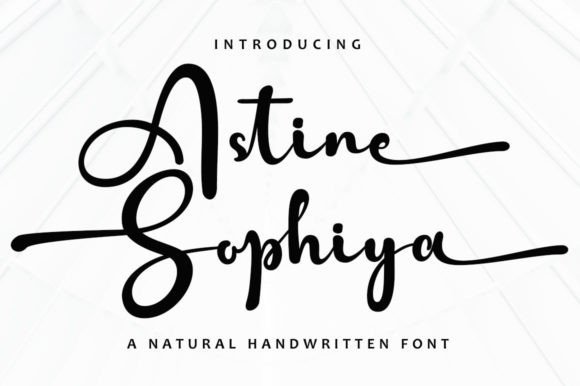 Astine Sophiya: The Perfect Handwritten Script for Crafters and Sellers