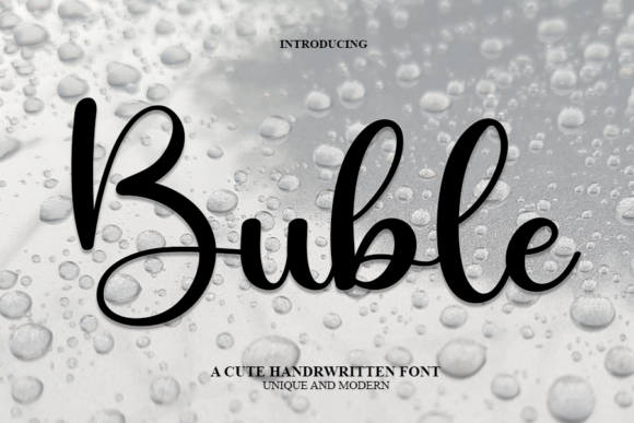 Buble: The Elegant Typeface for High-Impact Campaign Headlines