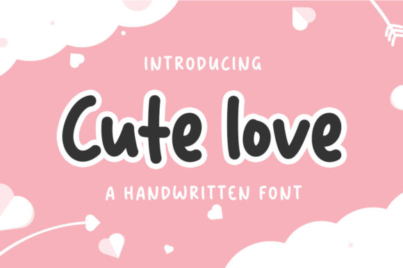 Cute Love: A Handwritten Typeface for Warm Editorial Design