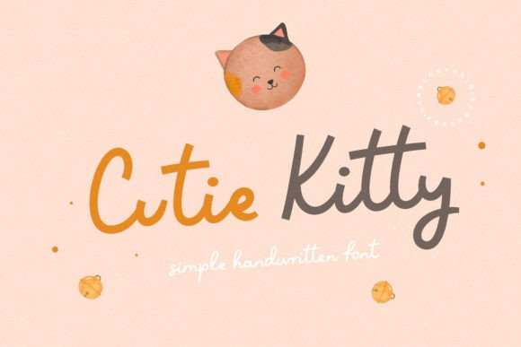 Cutie Kitty Font: A Modern Handwritten Typeface for Editorial Design