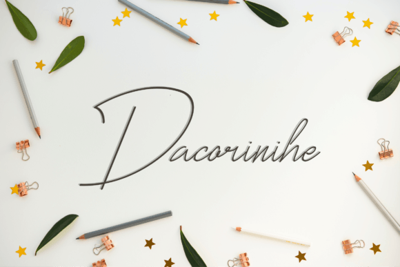 Dacorinihe: The Handwritten Typeface That Elevates Small Business Branding