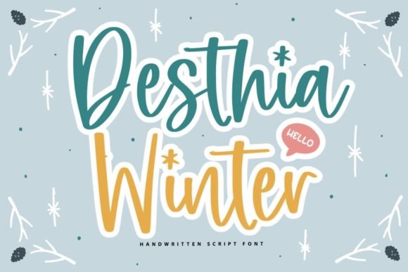 Desthia Winter Typeface Review for Digital Design