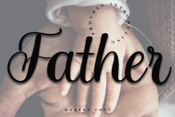 Father: A Charming Script Amp Typeface for Modern Web Design