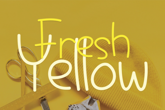 Fresh Yellow: The Handwritten Typeface for Editorial Design