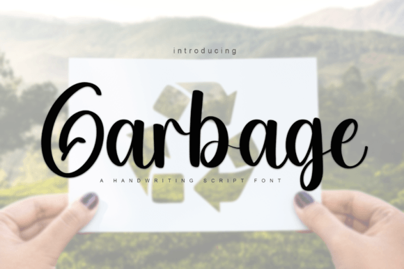 Garbage: A Handwritten Script Amp for Editorial Design