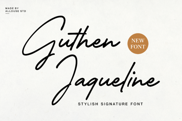 Guthen Jaqueline: A Stylish Script Font for Modern Web Design