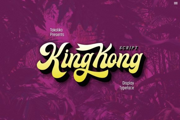 Kingkong: The Retro Script Font That Elevates Small Business Branding