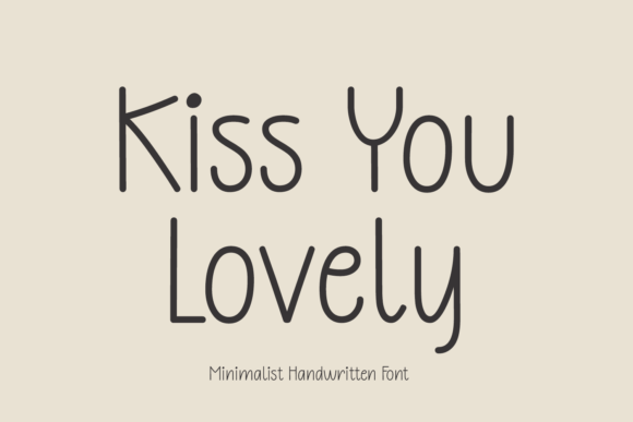 Kiss You Lovely: A Modern Script Typeface for Editorial Design