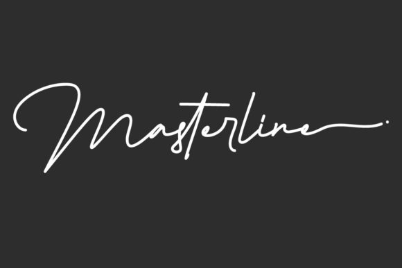 Masterline Typeface: A Delicate Script for Modern Web Design