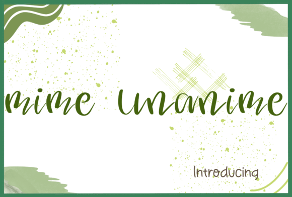 Mime Unanime: The Perfect Handwritten Font for Your Craft Business