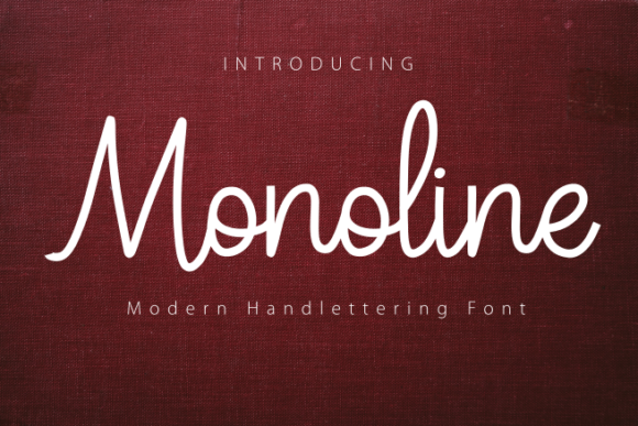 Monoline Typeface: A Graceful Script for Modern Web Design