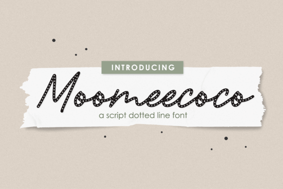 Moomeecoco: A Dotted Handwritten Typeface for Modern Web Design
