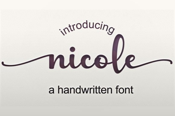 Nicole: The Script Typeface That Elevates Campaign Visuals