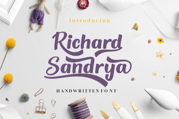 Richard Sandrya: A Handwritten Typeface for Editorial Design