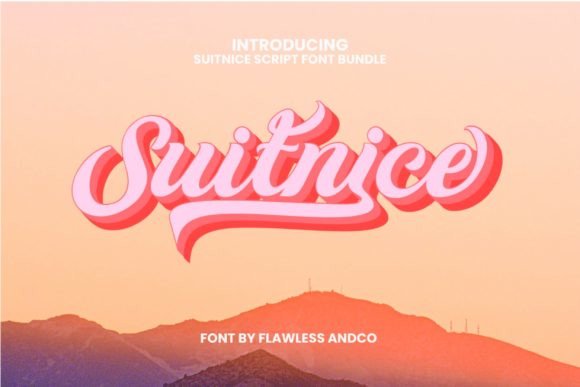 Suitnice: The Retro Script Font That Elevates Brand Identity
