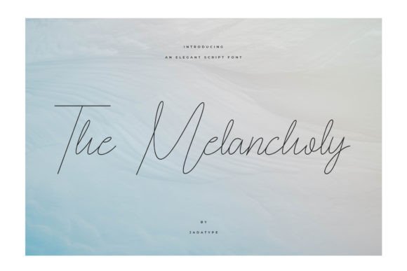 The Melancholy: A Premium Script Font for High-Impact Campaigns